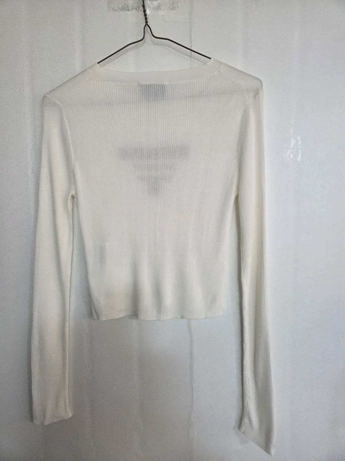 프라다 로고 긴팔니트 크롭 티셔츠 상품이미지2