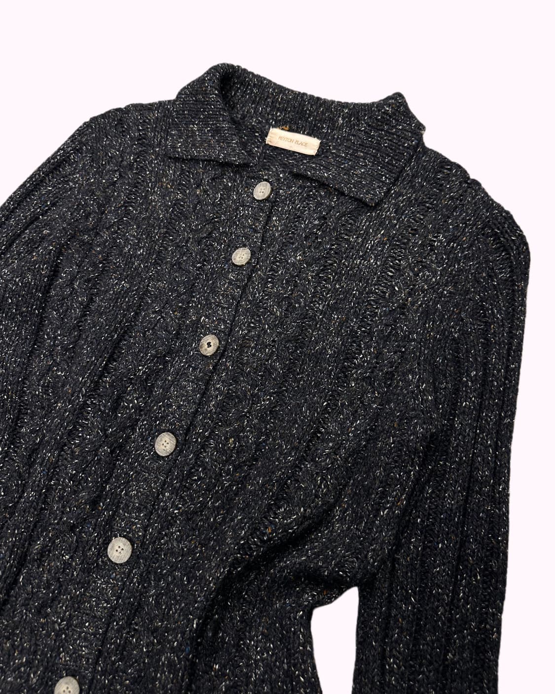 charcoal nap knit cardigan 상품이미지2