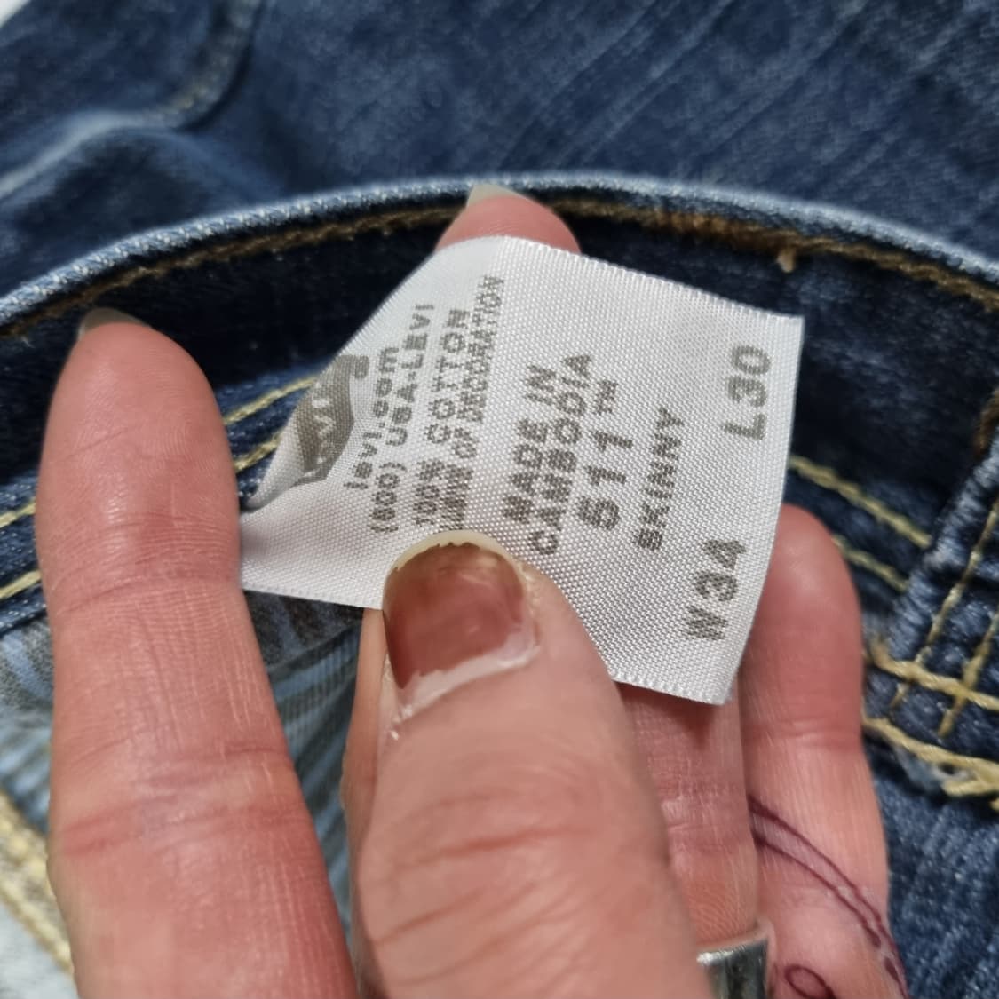 리바이스 511 데님 팬츠 상품이미지6