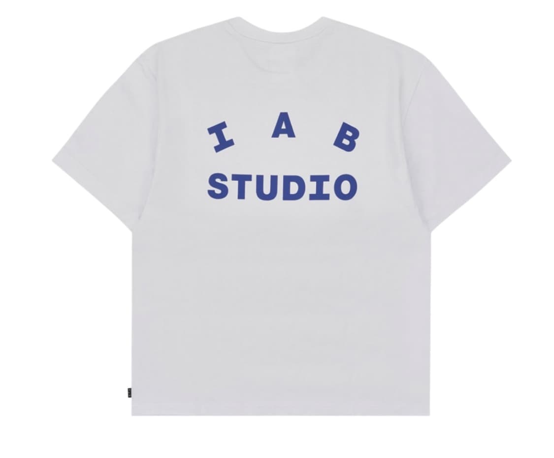 아이앱스튜디오 반팔 티셔츠 화이트 네이비 L   상품이미지1