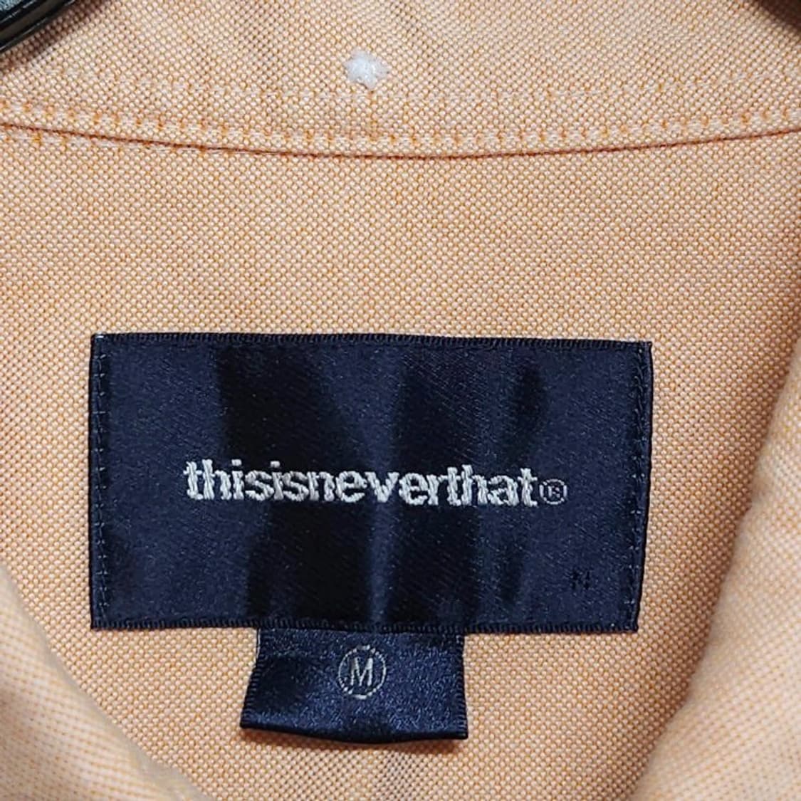 100 thisisneverthat 디스이즈네버댓 옥스포드 반팔셔츠 살구 상품이미지5