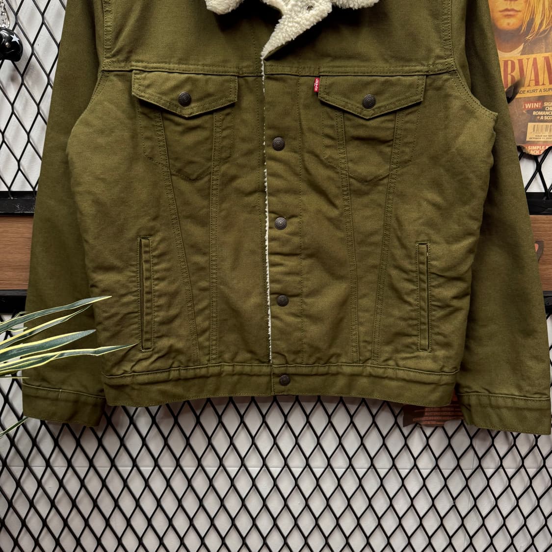 리바이스 타입 3 쉐르파 트러커 자켓 카키 상품이미지4