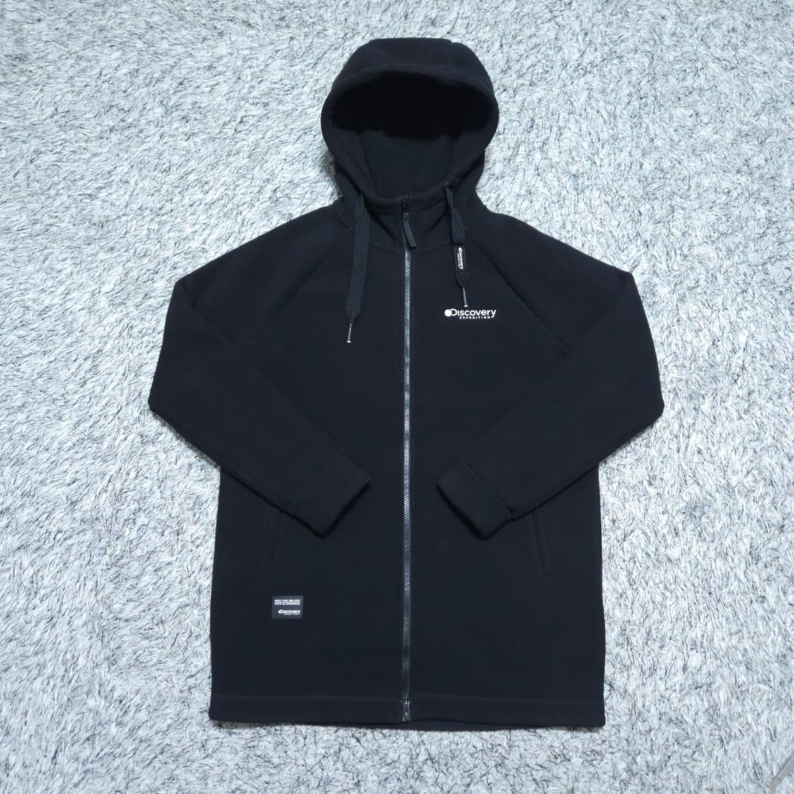 디스커버리) M 남자 뽀글이 기모후드집업 / 왕눈이샵 상품이미지1