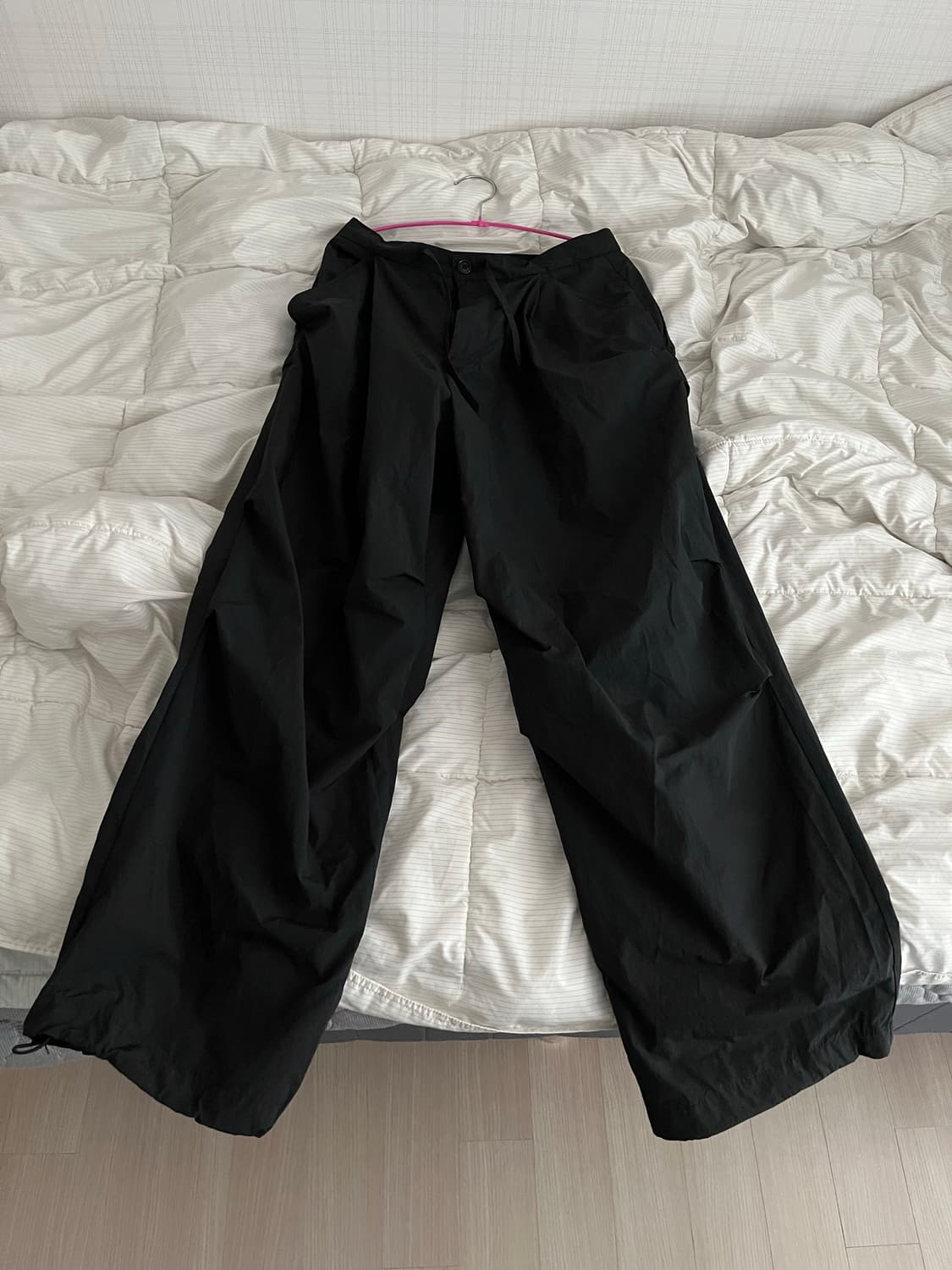 999휴머니티 나일론 이지 팬츠 블랙 1사이즈 상품이미지1