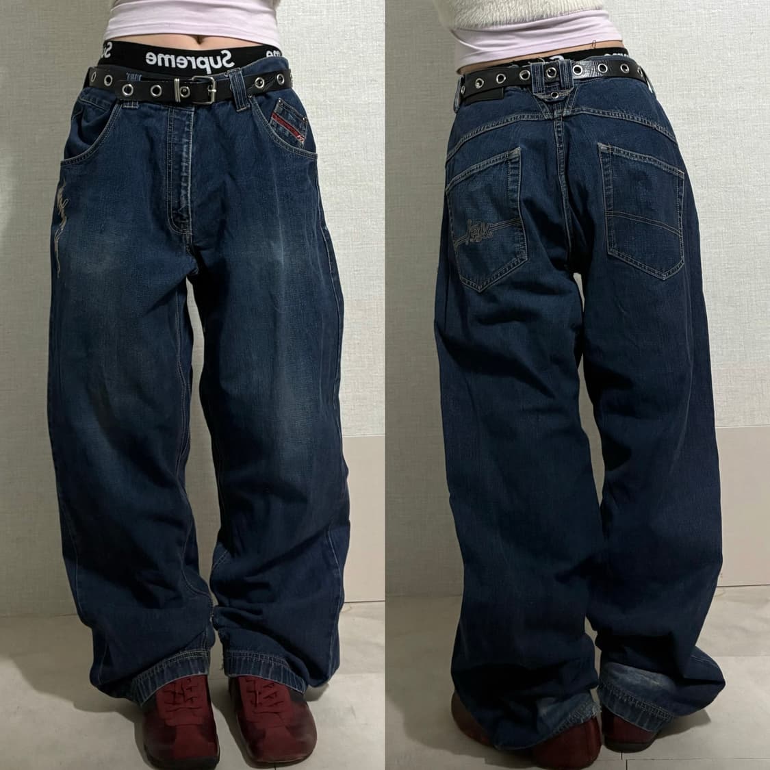 마자플라바 00s 힙합 데님팬츠 상품이미지1