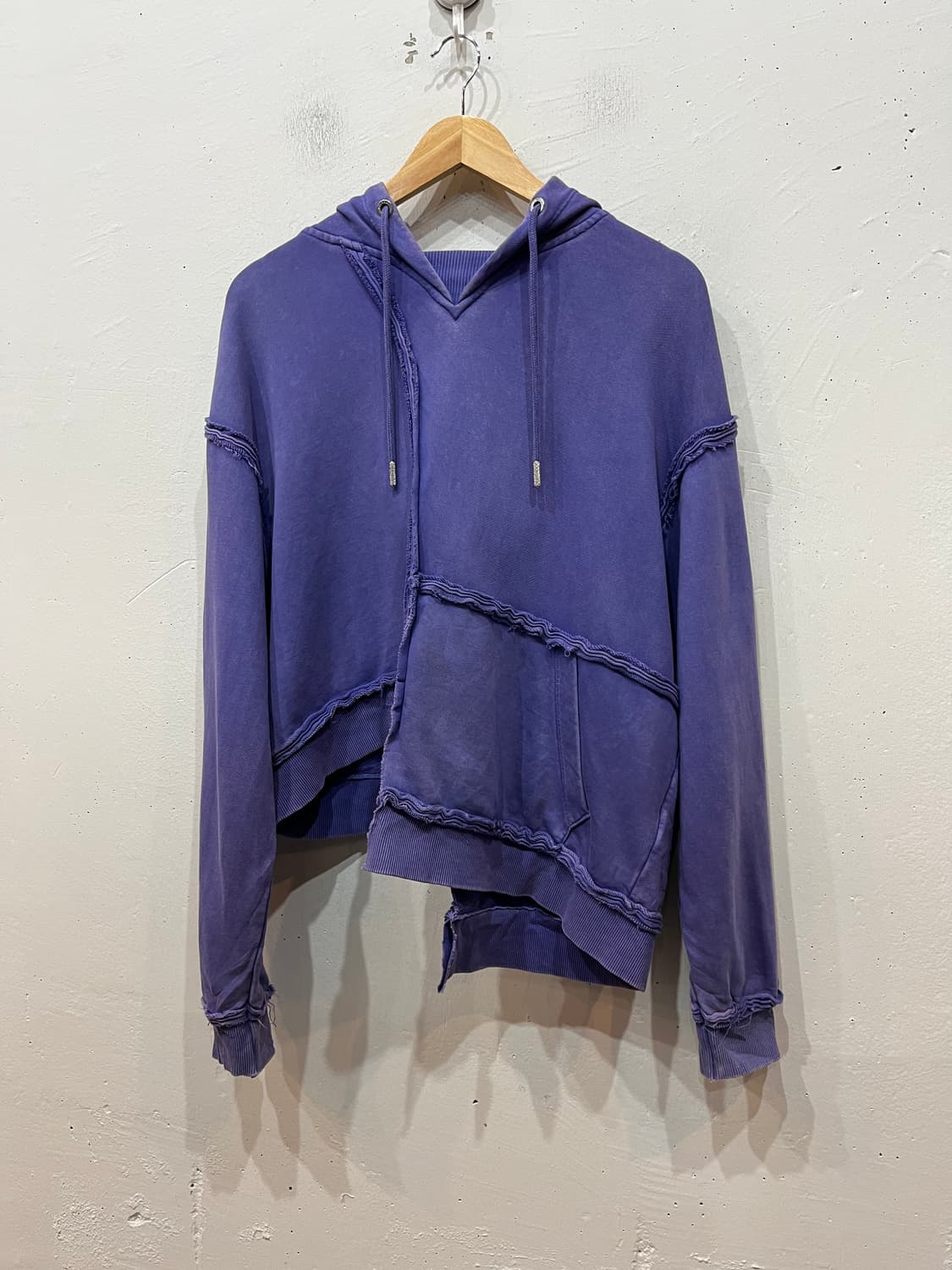 DIESEL 디젤 F-MIKKY 워시드 언발 후드티 우먼즈 상품이미지1