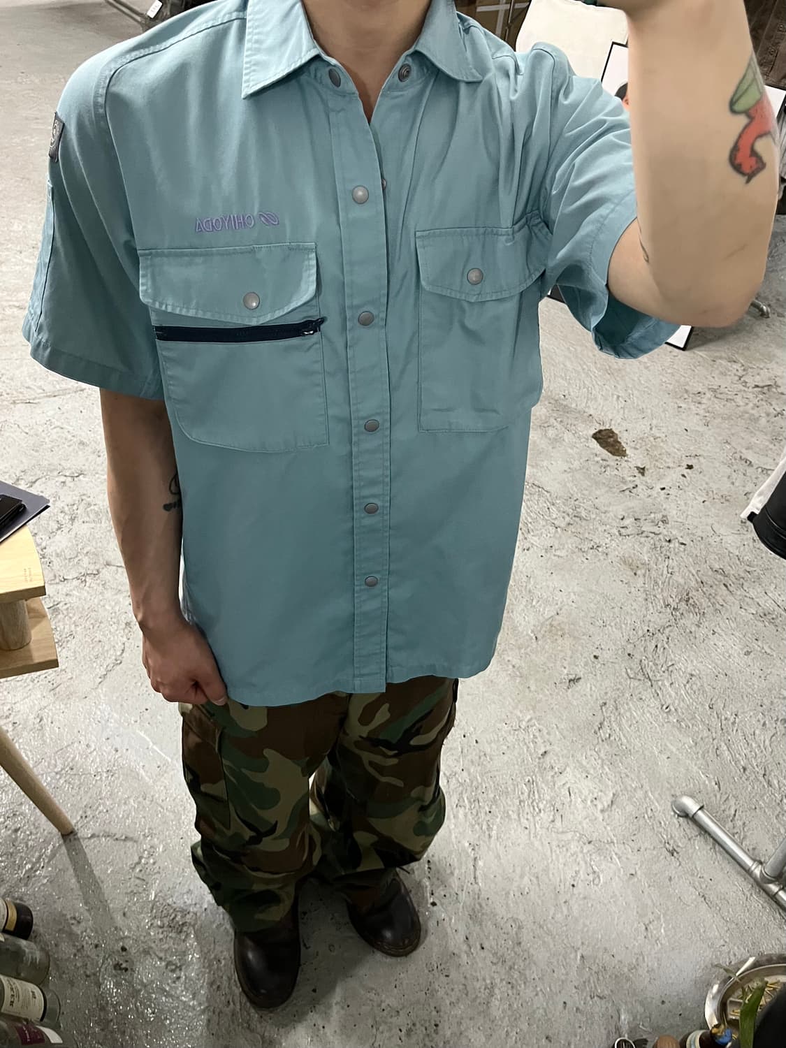 Aitoz work half shirt 상품이미지3