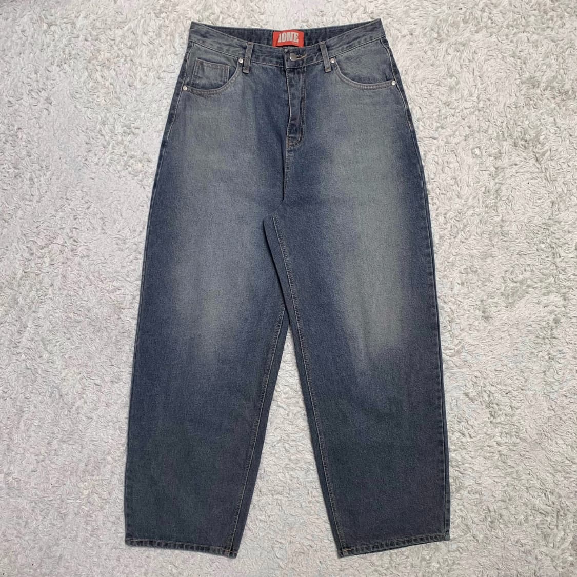 [32] 1ONE CHASER 와이드 벌룬핏 데님팬츠 상품이미지3