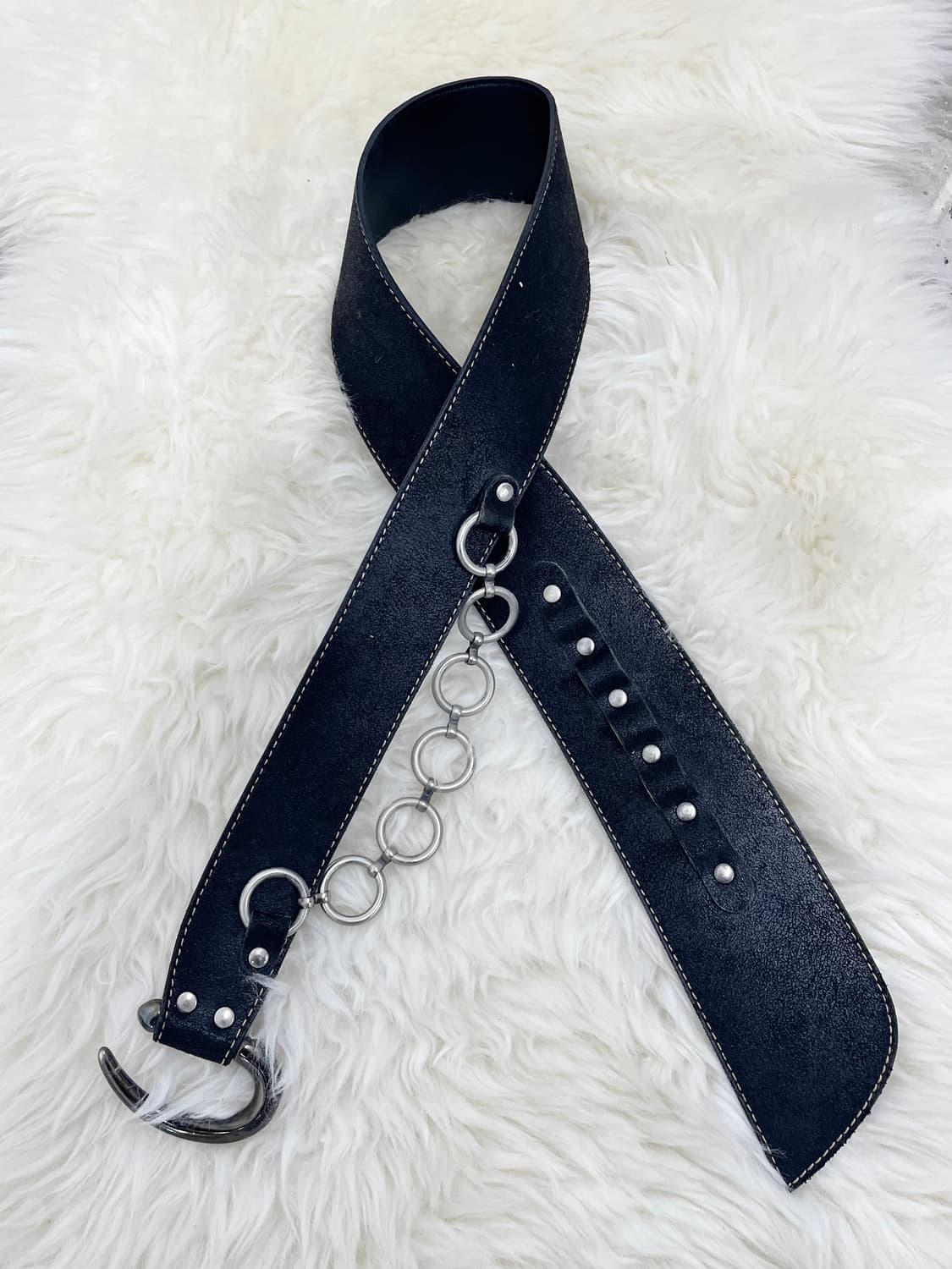 락시크 체인 와이드 벨트 상품이미지5