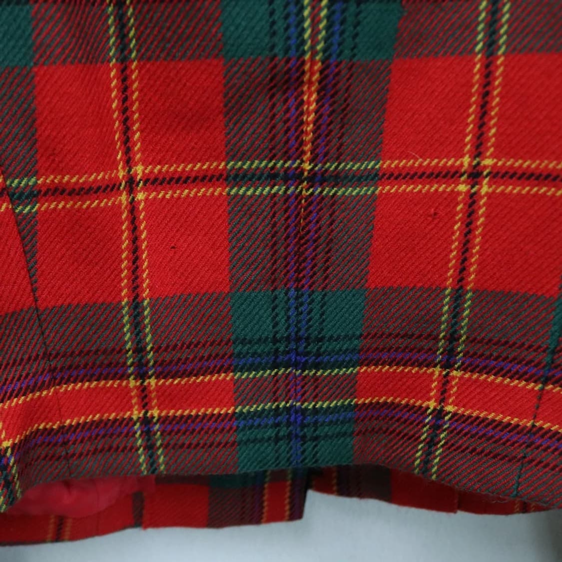 BELLMEA'D 레드 체크 울 크롭 자켓 60405 상품이미지8