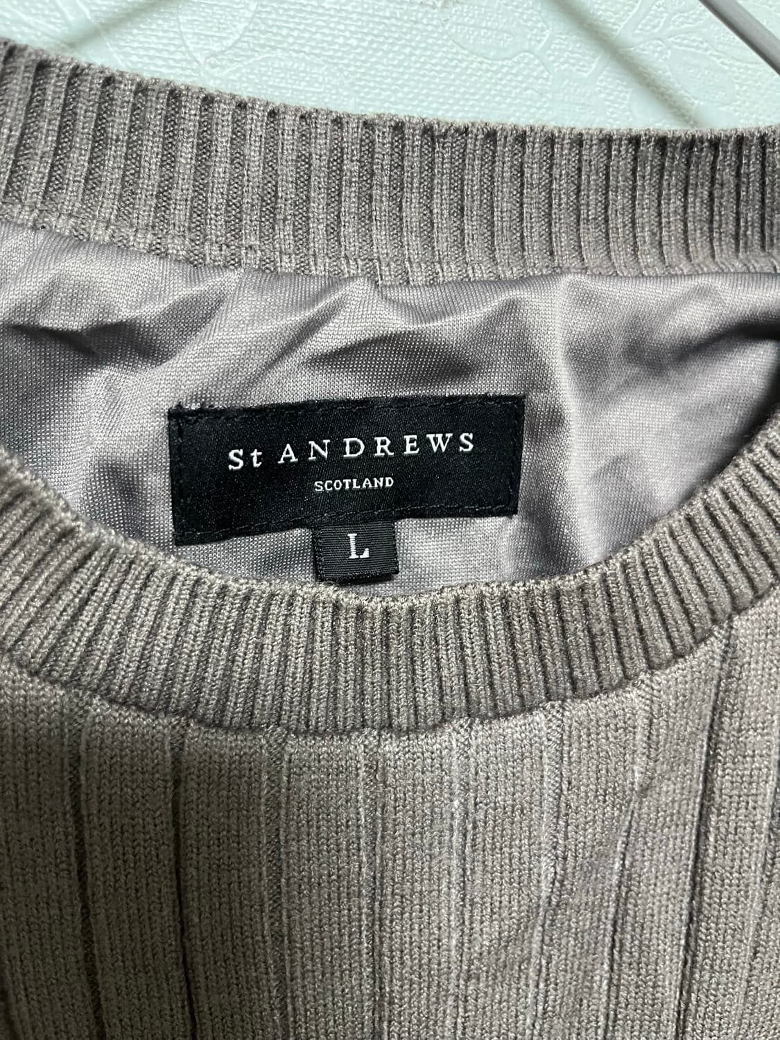 St Andrews 브라운 방풍니트조끼 상품이미지6