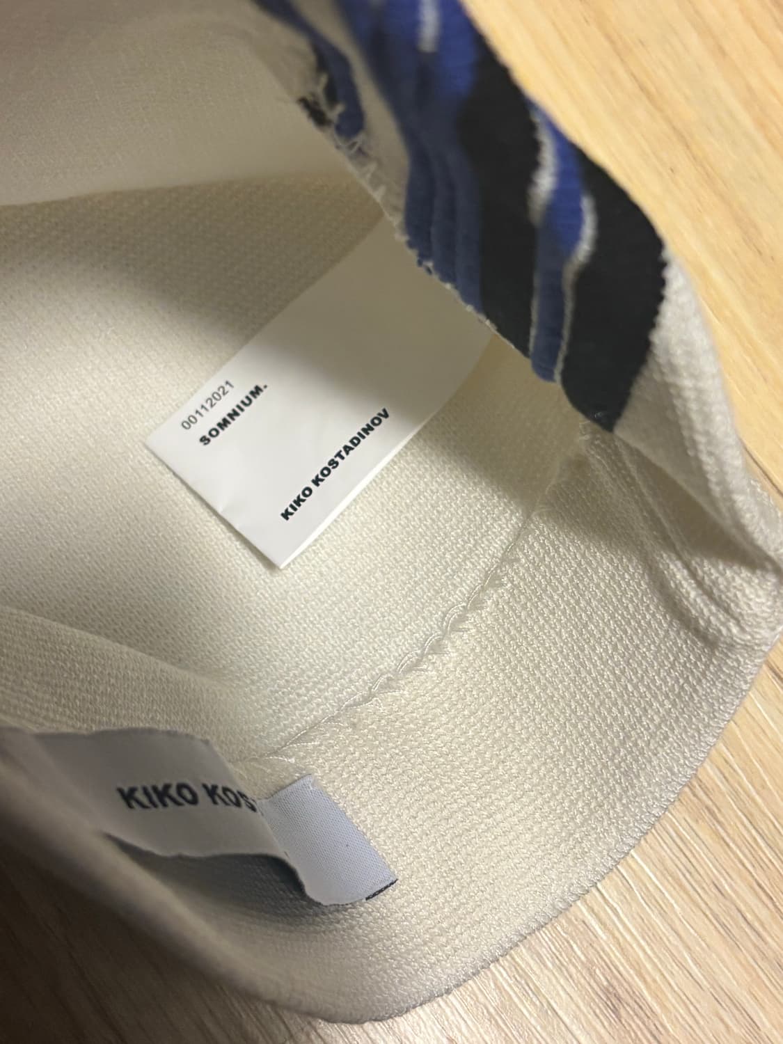 Kiko kostadinov 키코 코스타디노브 비니 화이트 상품이미지4