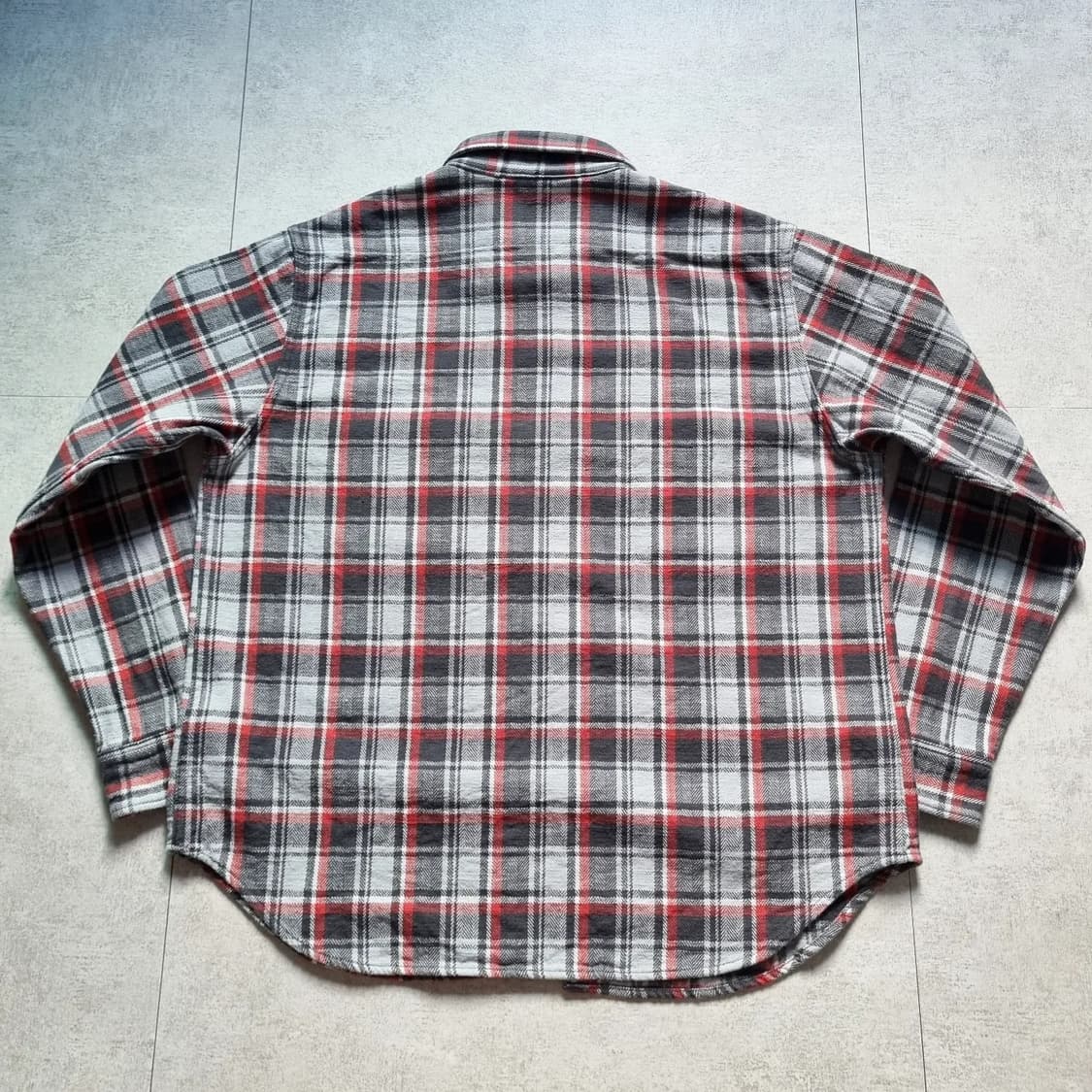 BIG JOHN Heavy Flannel Check Shirt L sz 상품이미지7