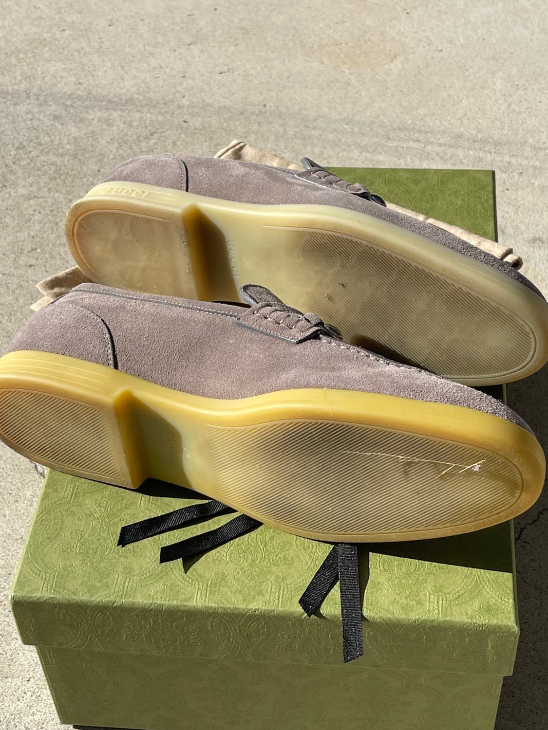 구찌 홀스빗 스웨이드 로퍼 uk8 상품이미지6