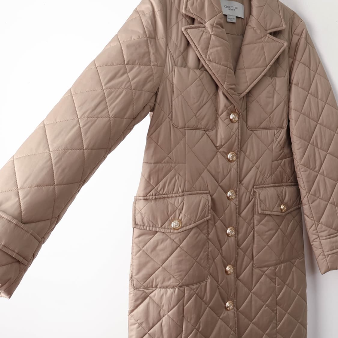 55/세루티1881 슬림핏 퀼팅 코트 상품이미지5