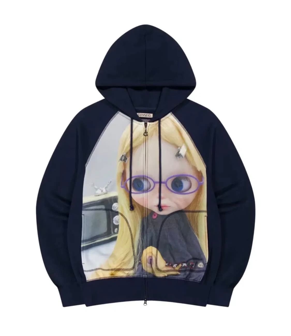 코이세이오 브라이스 돌 네이비 후드집업 상품이미지1
