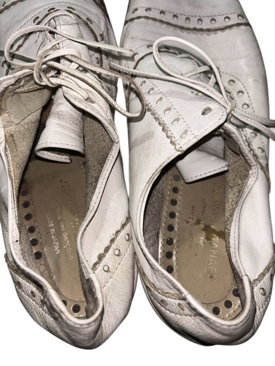 준야와타나베 꼼데가르송 레더 브로그 슈즈 상품이미지3