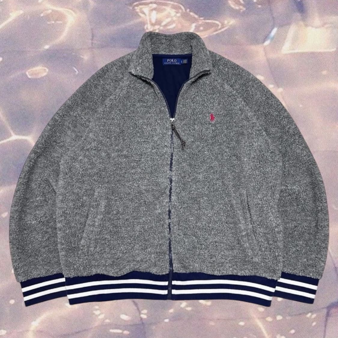 폴로 랄프로렌 신형 쉐르파 플리스 후리스 풀오버 자켓 점퍼 챠콜 그레이  상품이미지4