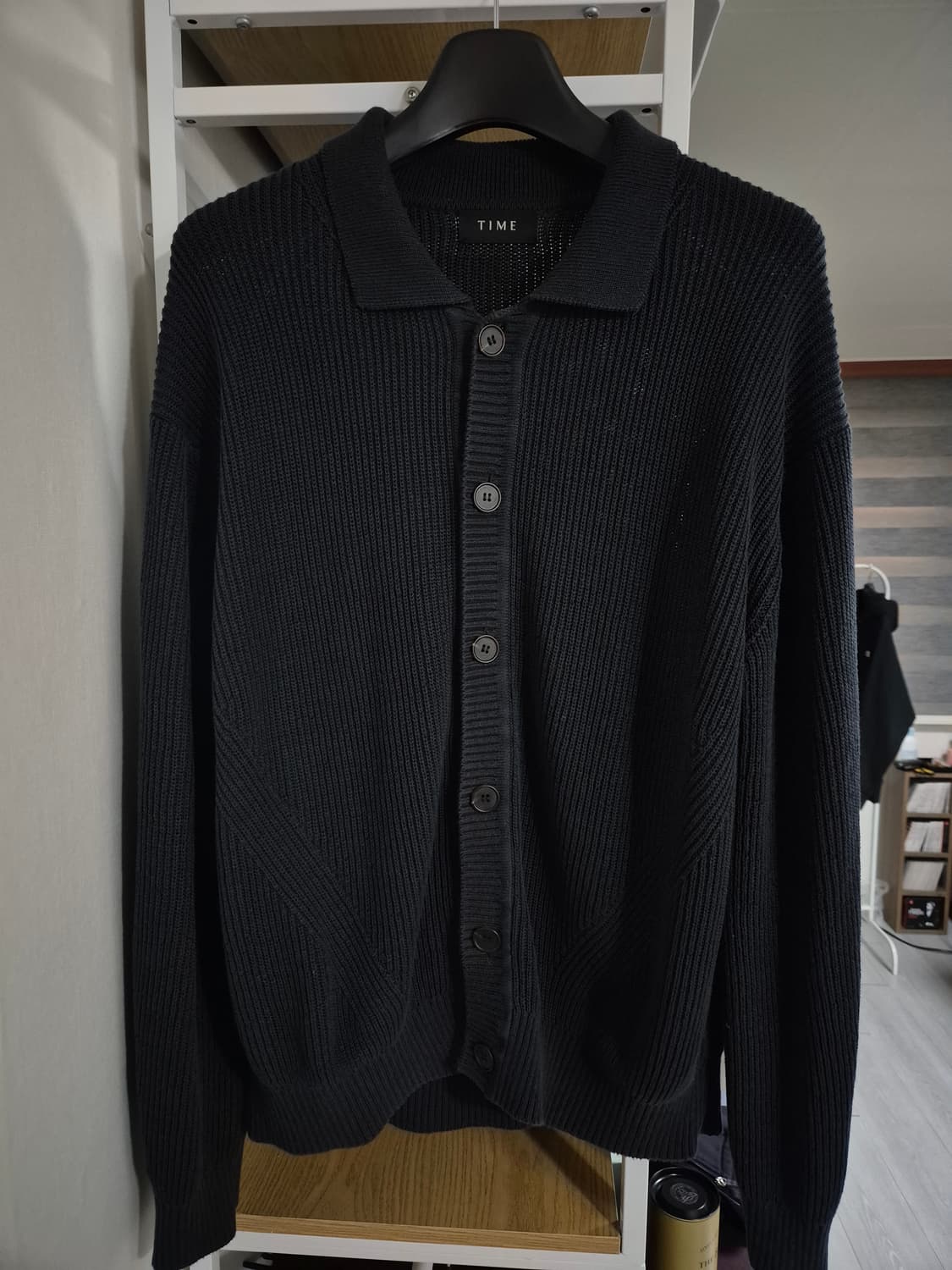 타임옴므 가디건 100 챠콜 상품이미지1