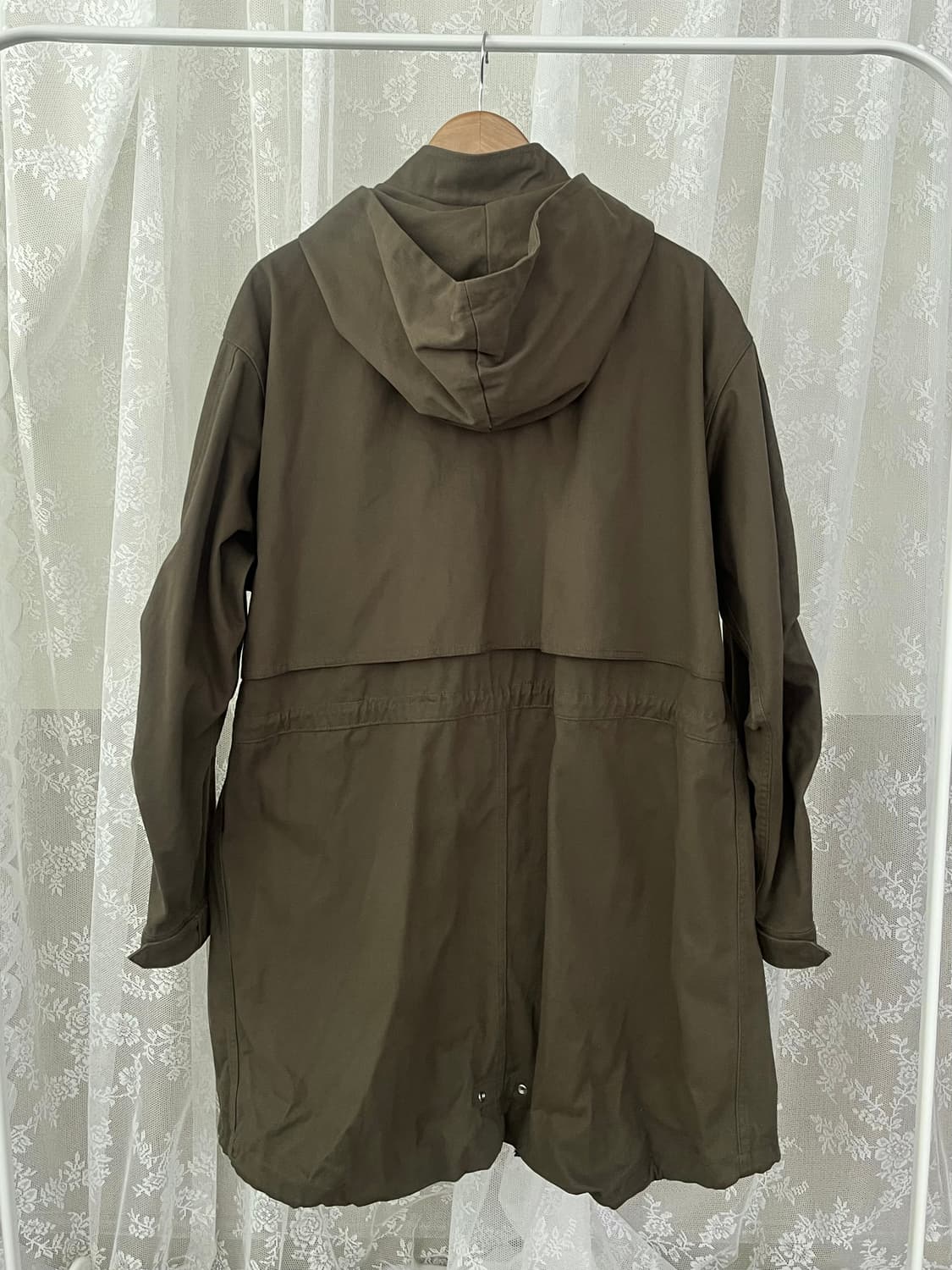 M) 로맨틱크라운 피쉬테일 더플코트 야상 카키 상품이미지2