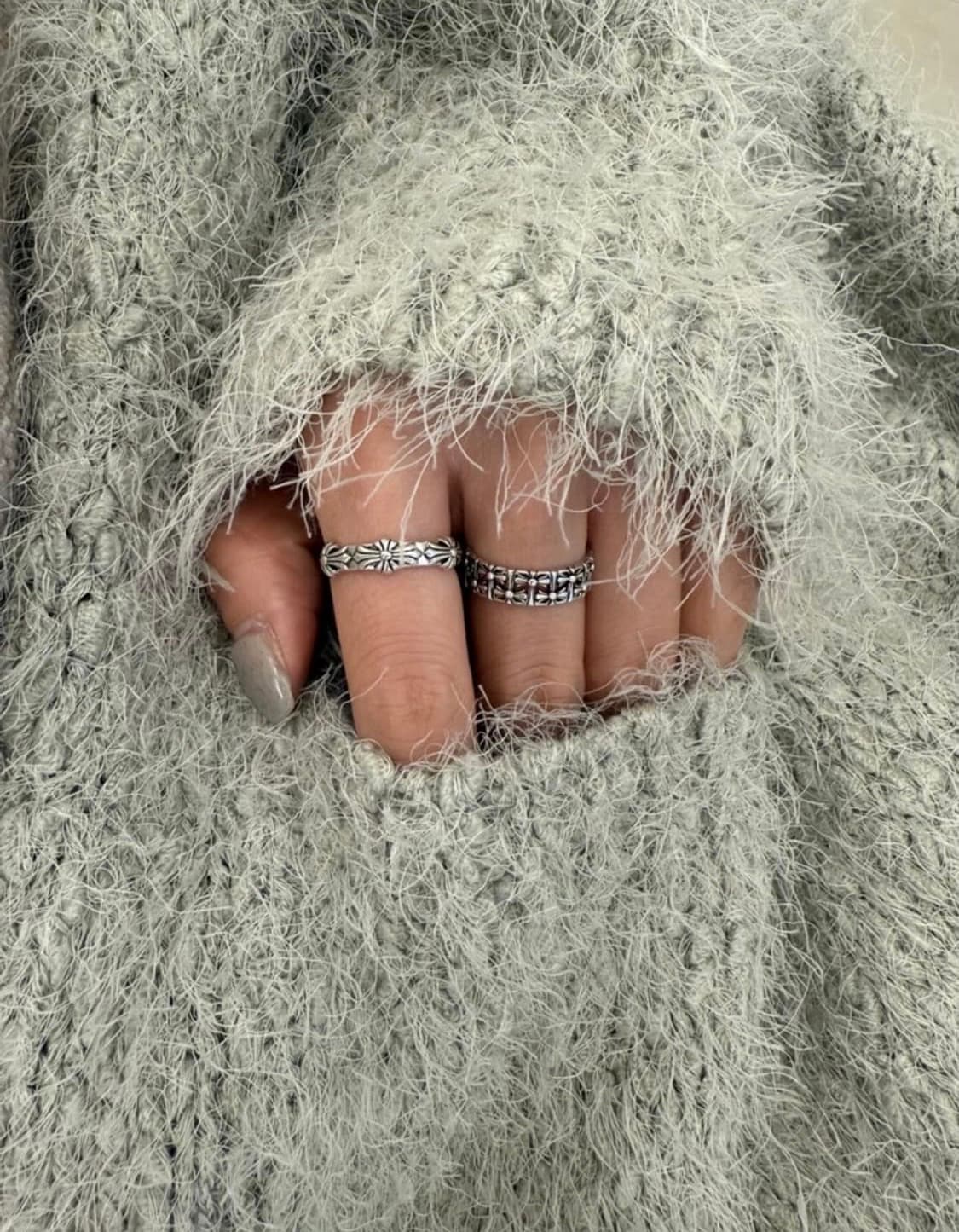 <새상품>실버925 오픈링 실버링 은반지 빈티지 링 상품이미지3