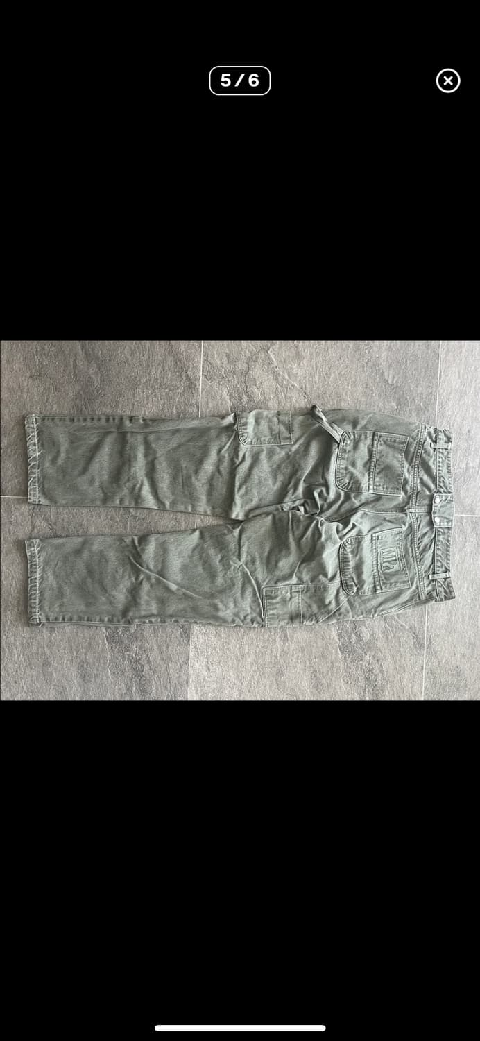 M]플라스틱프로덕트 더블니 팬츠 올리브 카키 상품이미지5