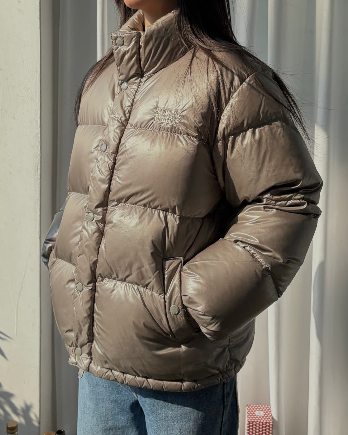 [S]마리떼 프랑소와 저버 글로시 덕다운 푸퍼 패딩 상품이미지1