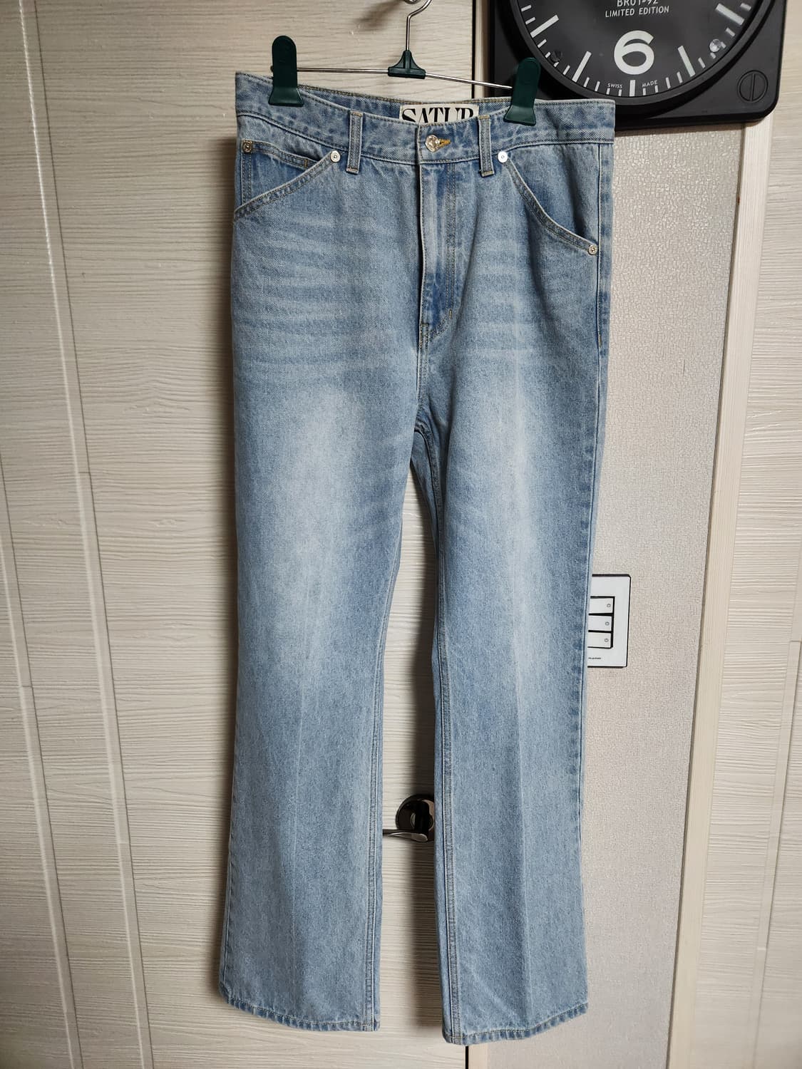 SATUR 세터 부츠컷 워시드 데님 상품이미지1