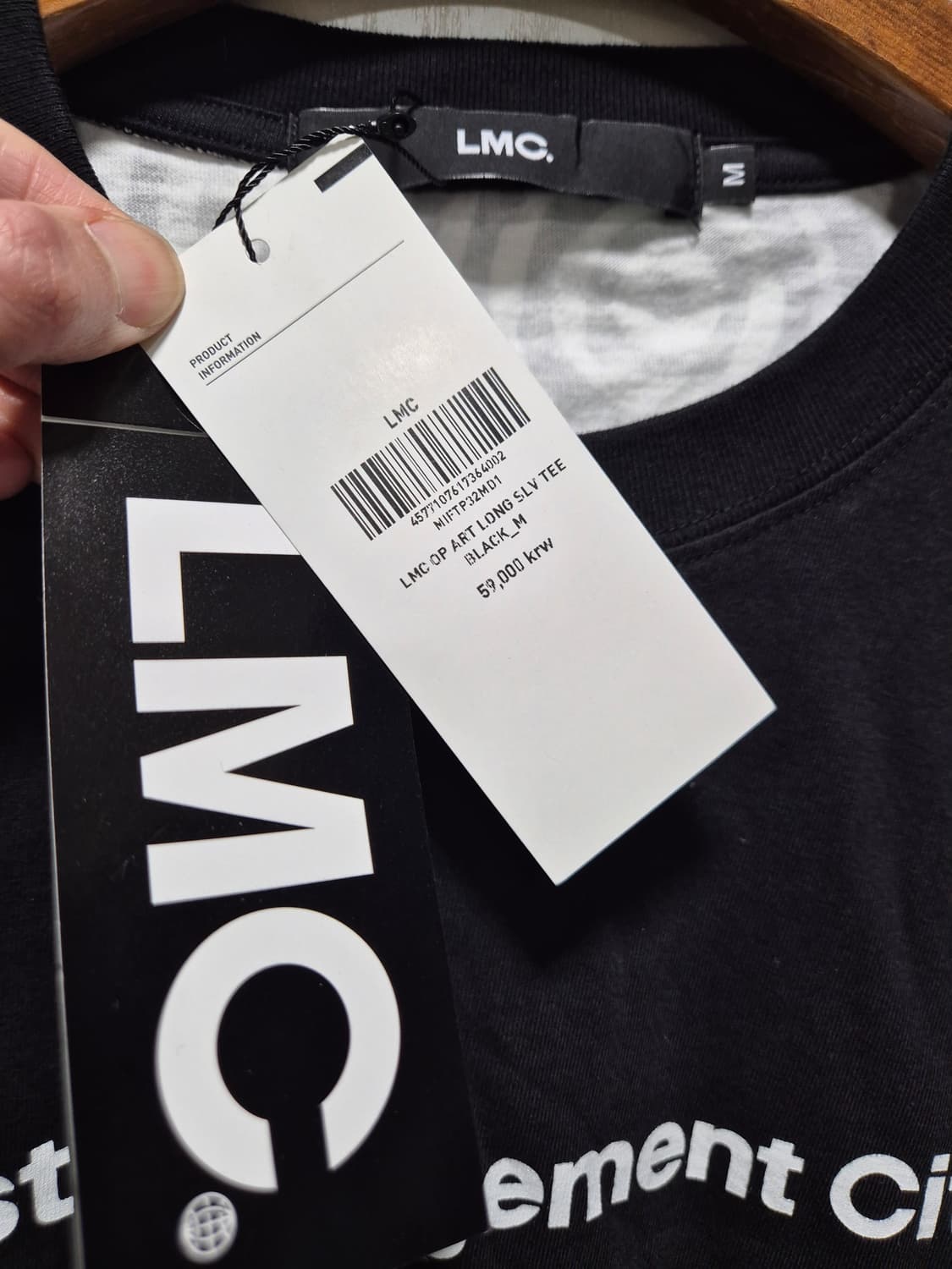 LMC 티셔츠 블랙. 새상품 상품이미지9