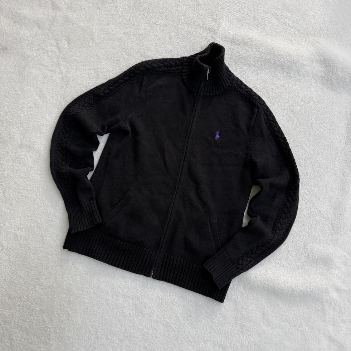 M 폴로랄프로렌 케이블 니트 집업 0331T 상품이미지1