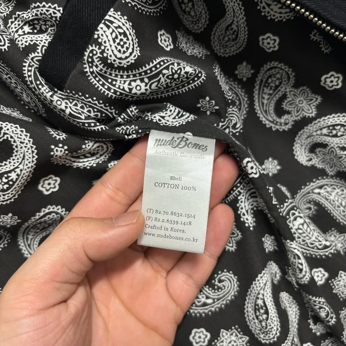 누드본즈 블랙 트러커 자켓 상품이미지5