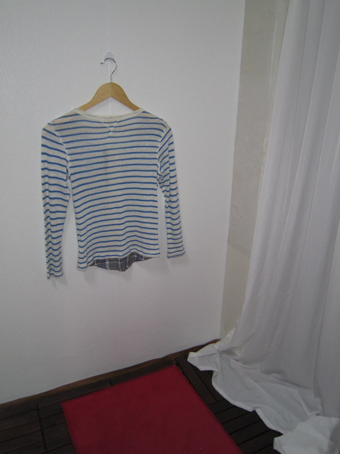 blue stripe flower button cardigan 상품이미지6