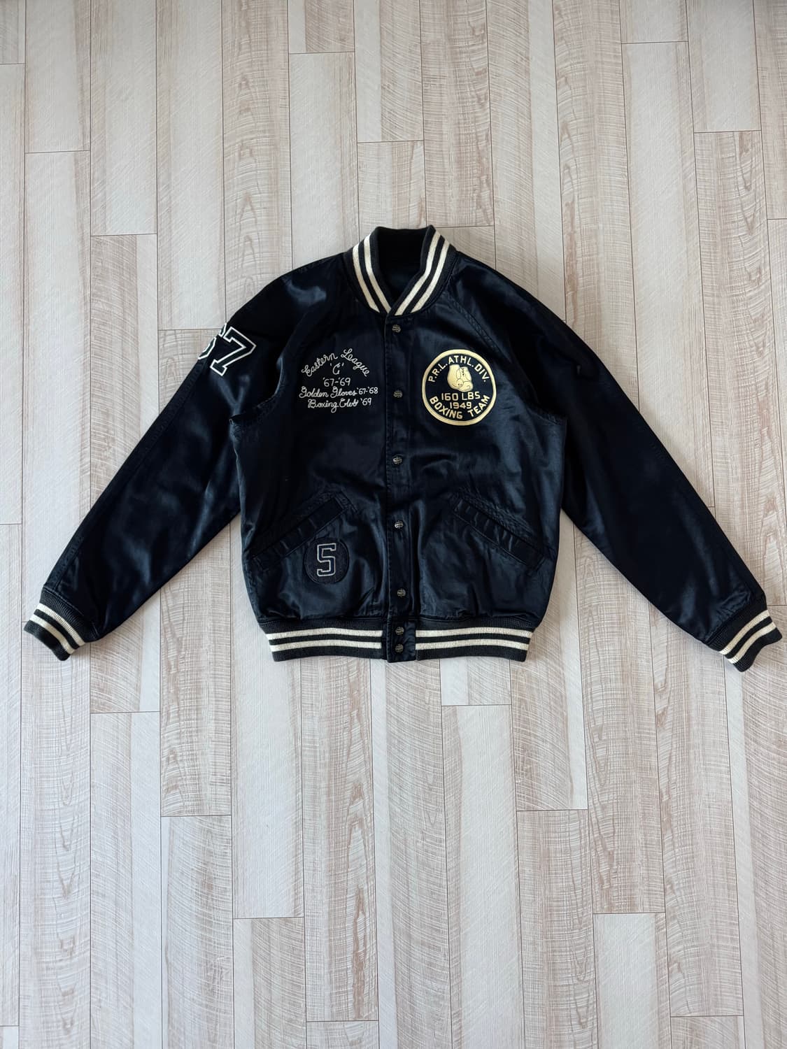 [M] 폴로 랄프 로렌 복싱 클럽 새틴 바시티 리버시블 자켓 상품이미지1