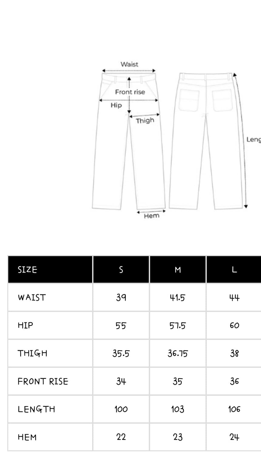 스머프 WKNDRS 콜라보 데님 M (새상품) 상품이미지5