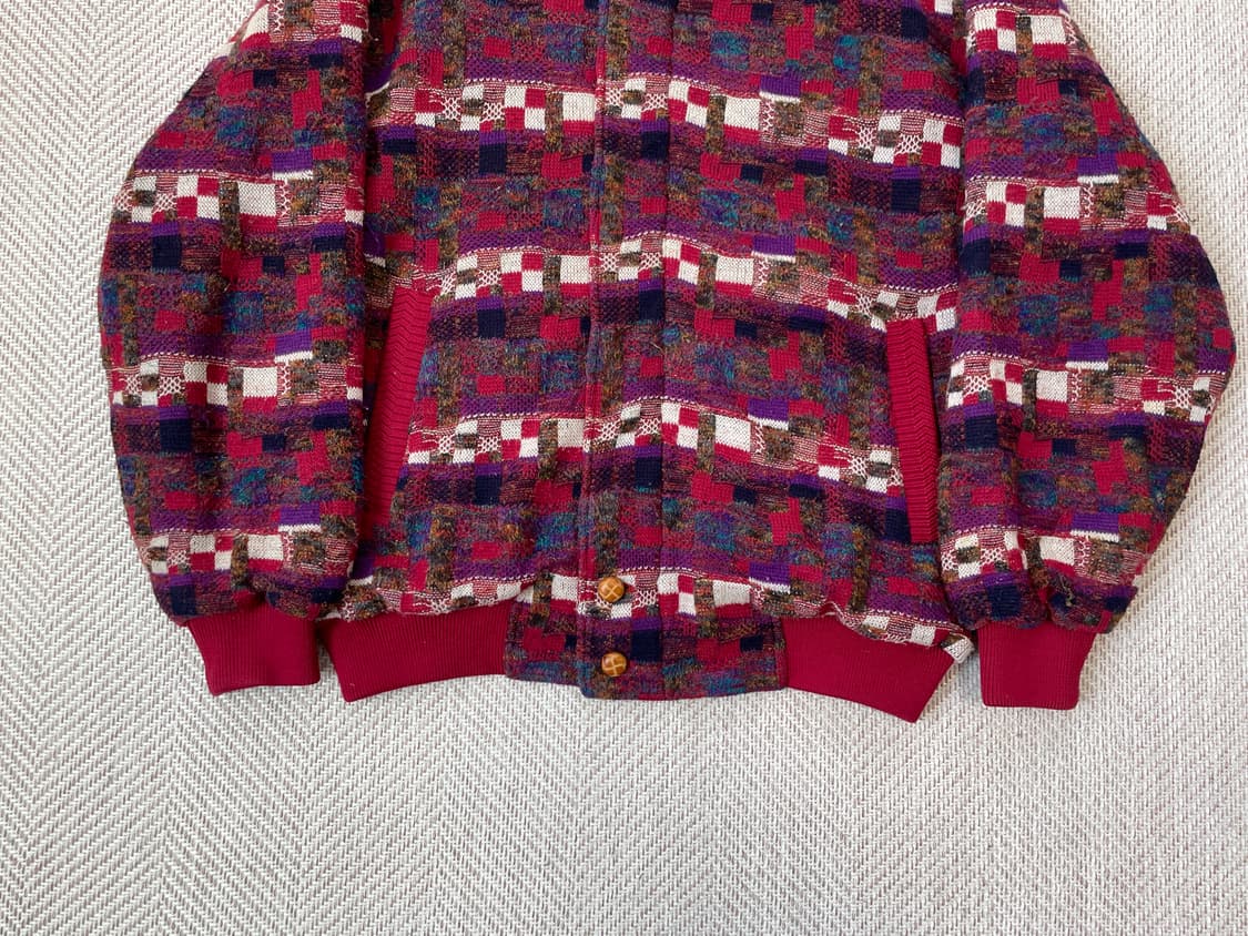빈티지 멀티 패턴 자카드 니트 자켓 J03865 상품이미지2