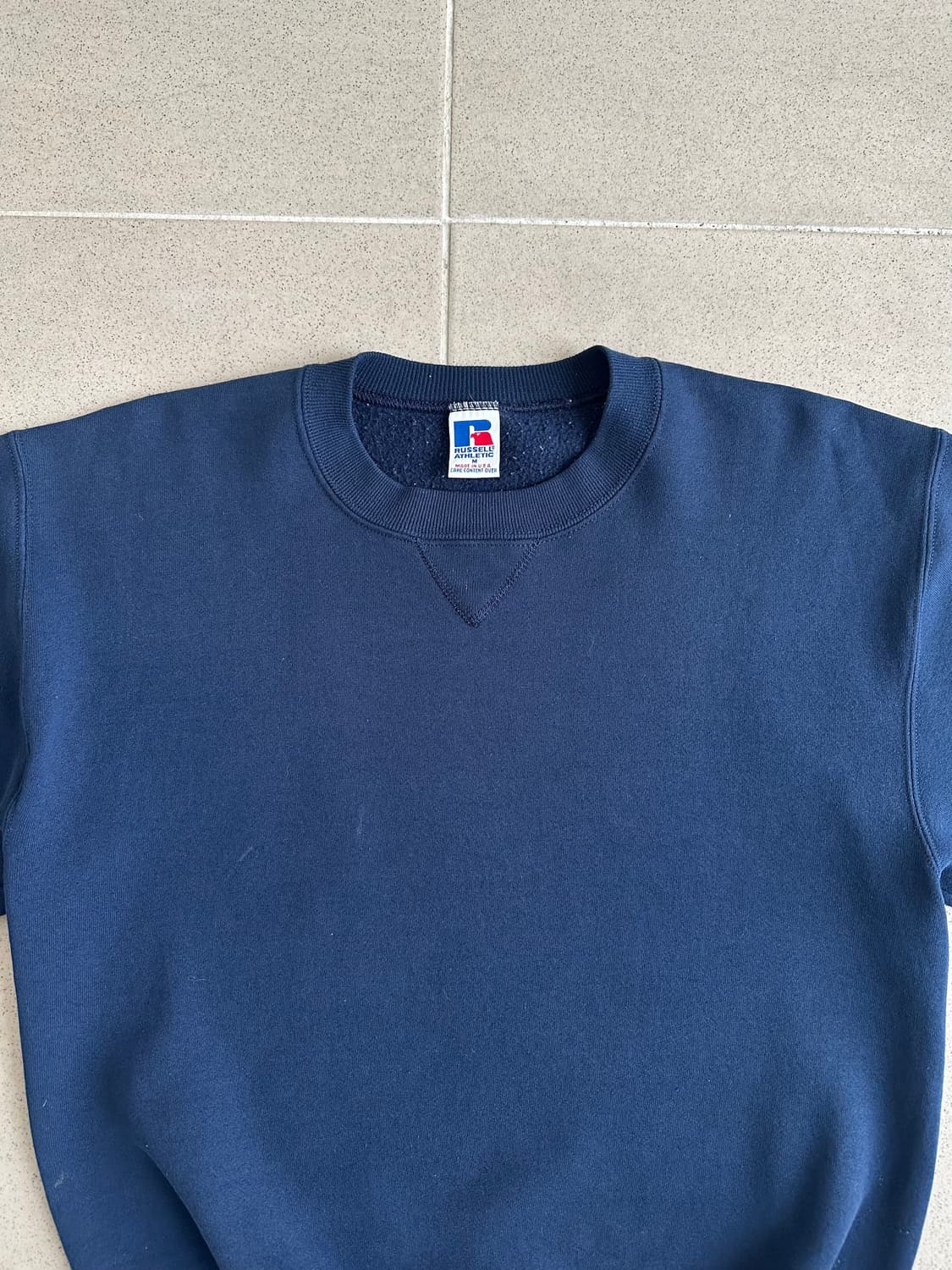 90s 빈티지 러셀 스웻셔츠 네이비 M USA 상품이미지4