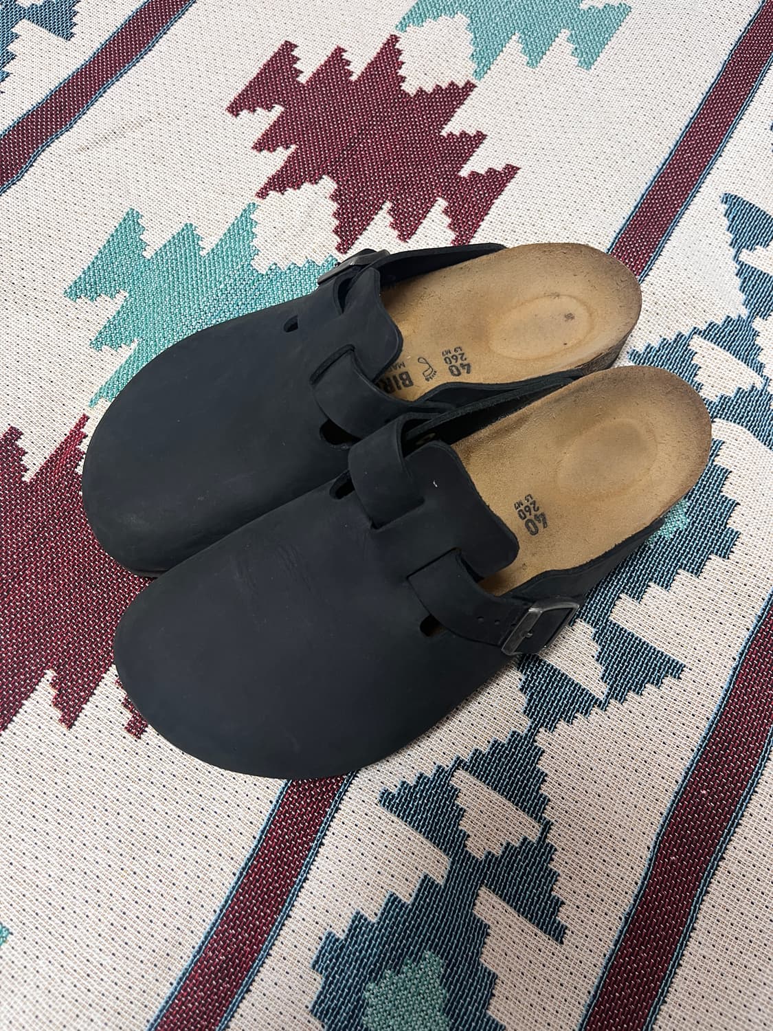 (260-265/40size) 버켄스탁 보스턴 블랙 상품이미지1