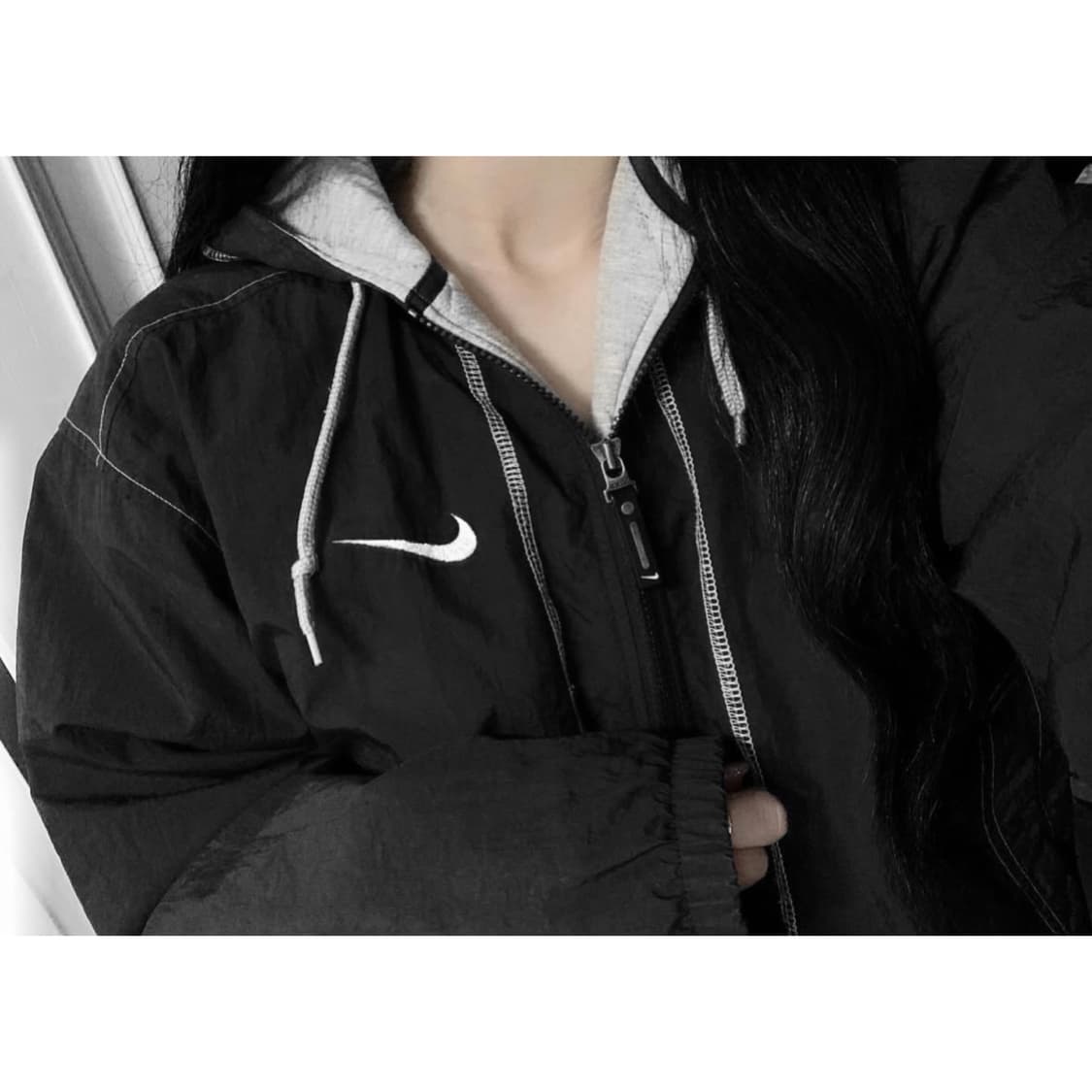 나이키 빅로고 스우시 스티치 누빔점퍼 자켓 상품이미지1