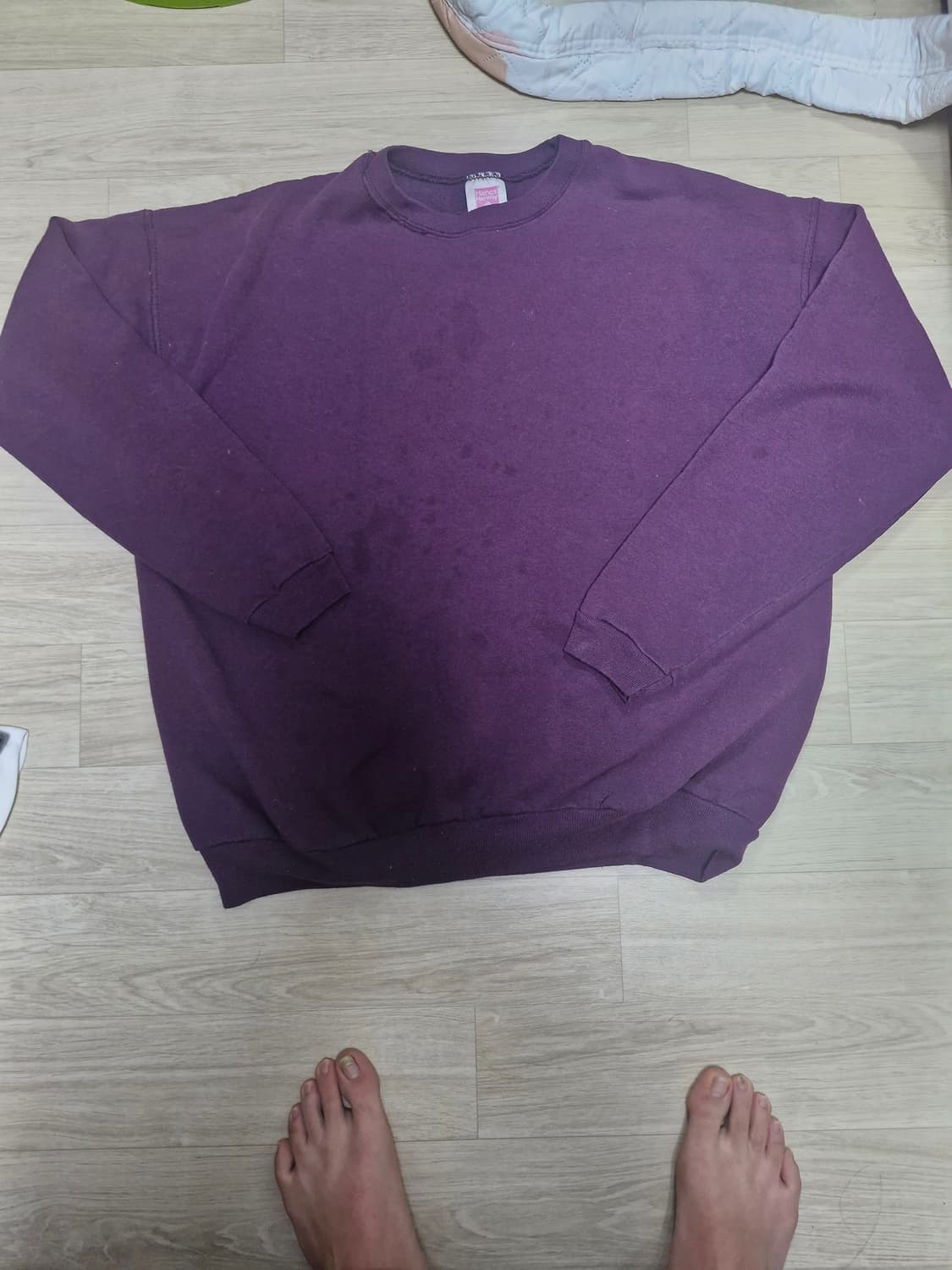 90s 빈티지 hanes 스웨트 셔츠 l 보라색 상품이미지1