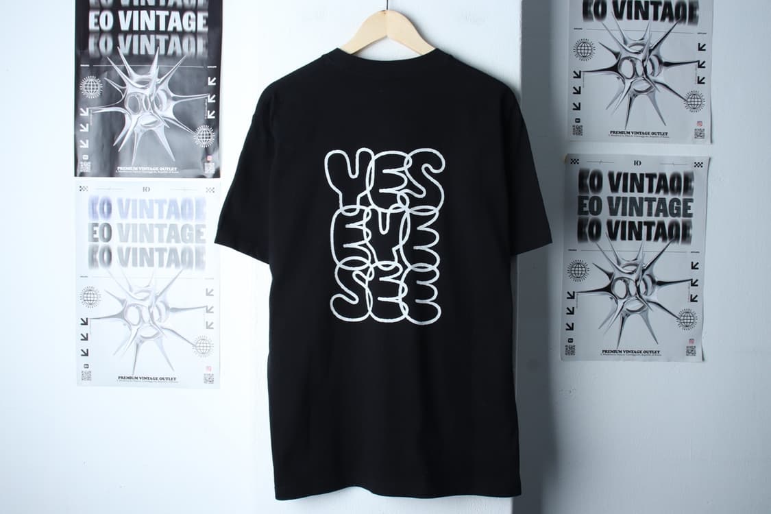 (L-XL) 예스아이씨 반팔 티셔츠 빅로고 블랙 스트릿-H31709 상품이미지6