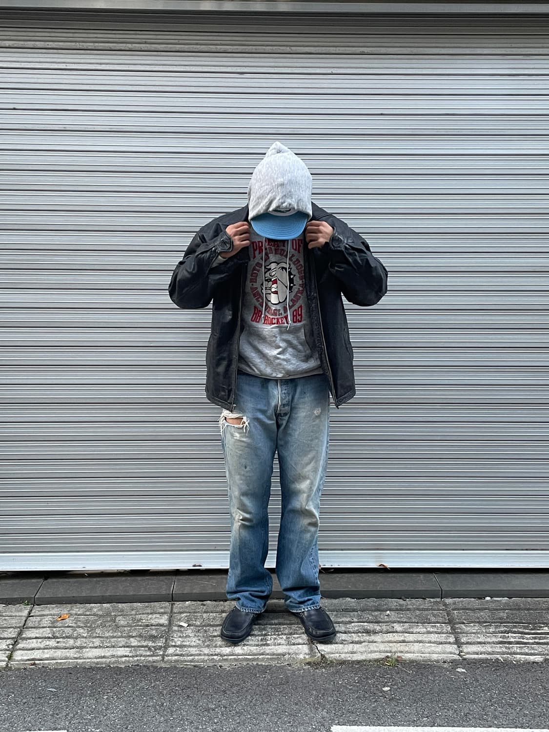 90s Old GAP Leather Jacket 상품이미지1