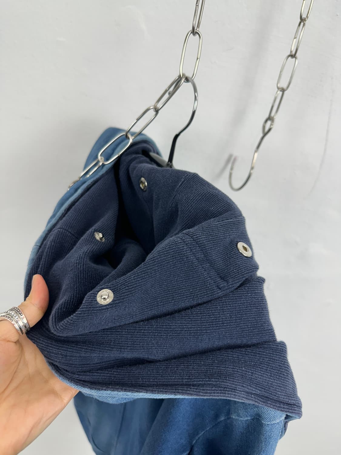 Custom Culture Asymmetric Zip Denim Hood 상품이미지9