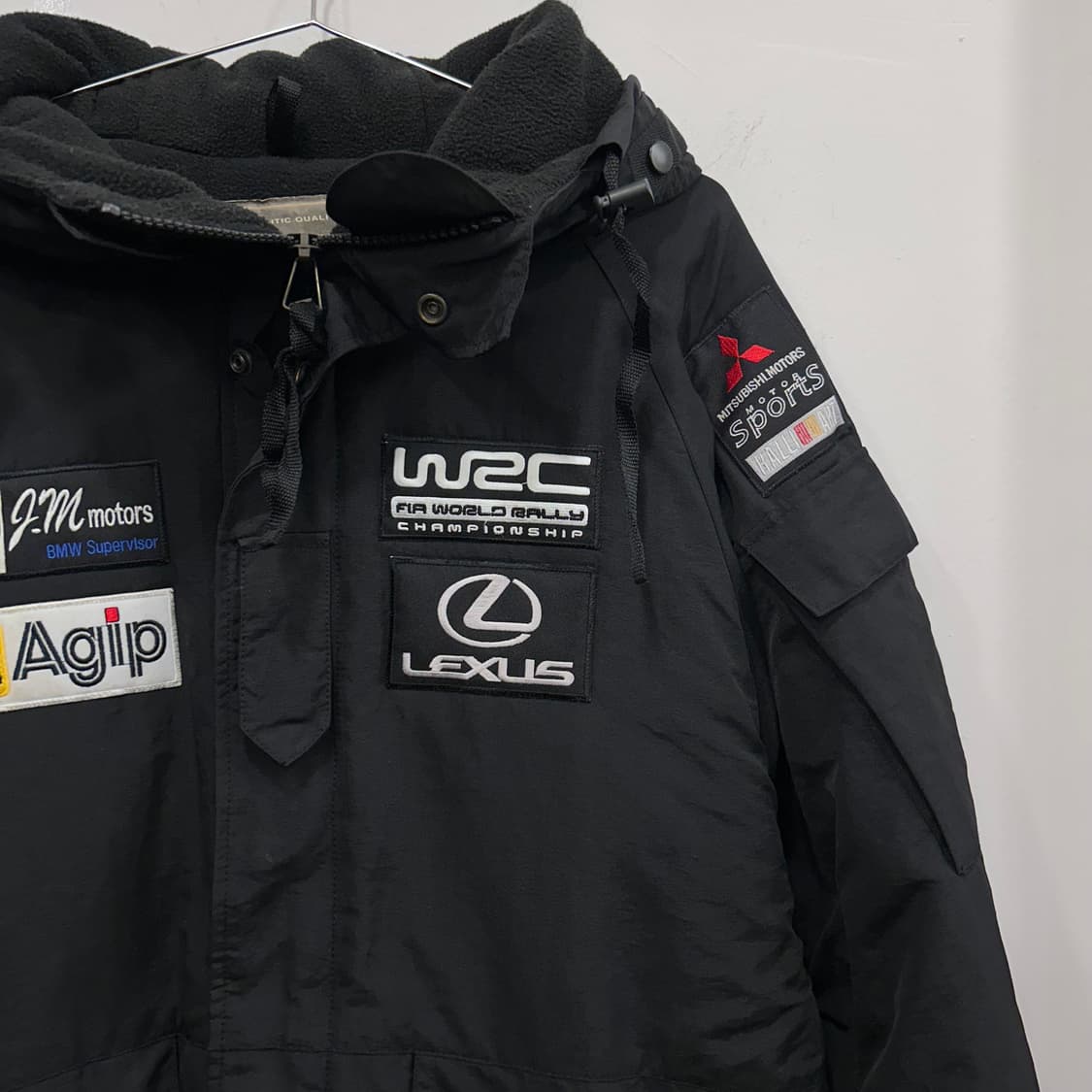 사우스플레이 모터스포츠 패치 기모 후드 바람막이 상품이미지1