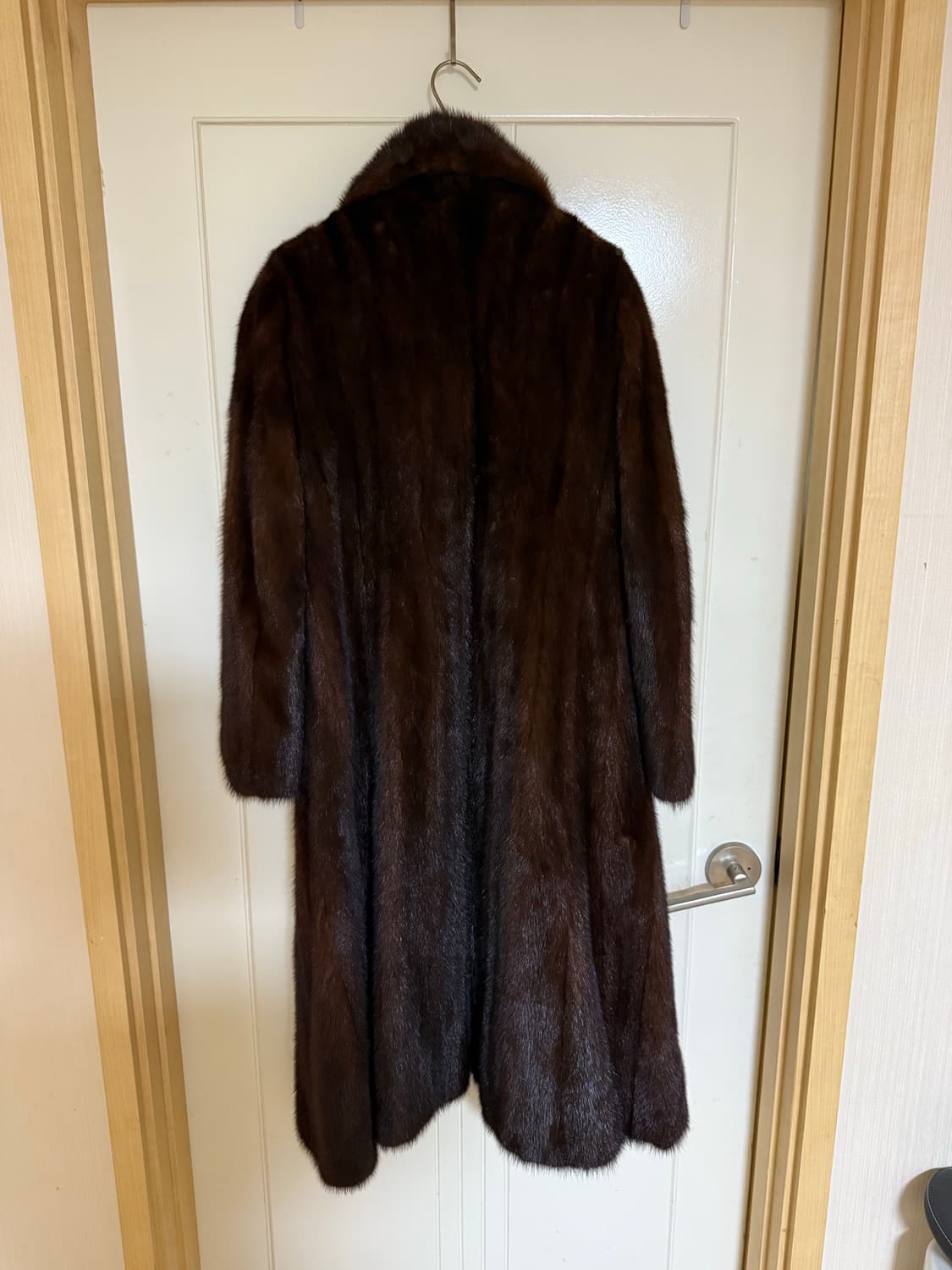다크 브라운 밍크 롱코트 55 상품이미지4