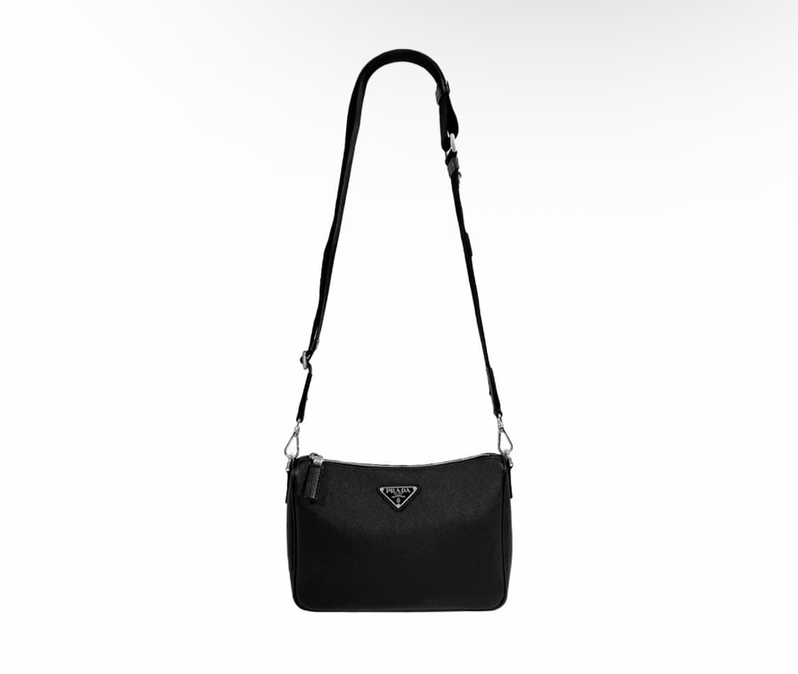 프라다 남성 삼각로고 사피아노 레더 테수토 숄더백 블랙 2VH113 상품이미지1