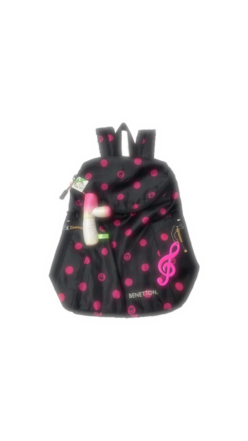 베네통 핫핑크 도트 백팩🎀 상품이미지1