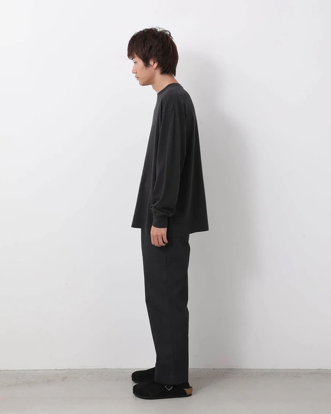 [2]아프레쎄(a.presse) 워크 치노 트라우저 팬츠 차콜  상품이미지4