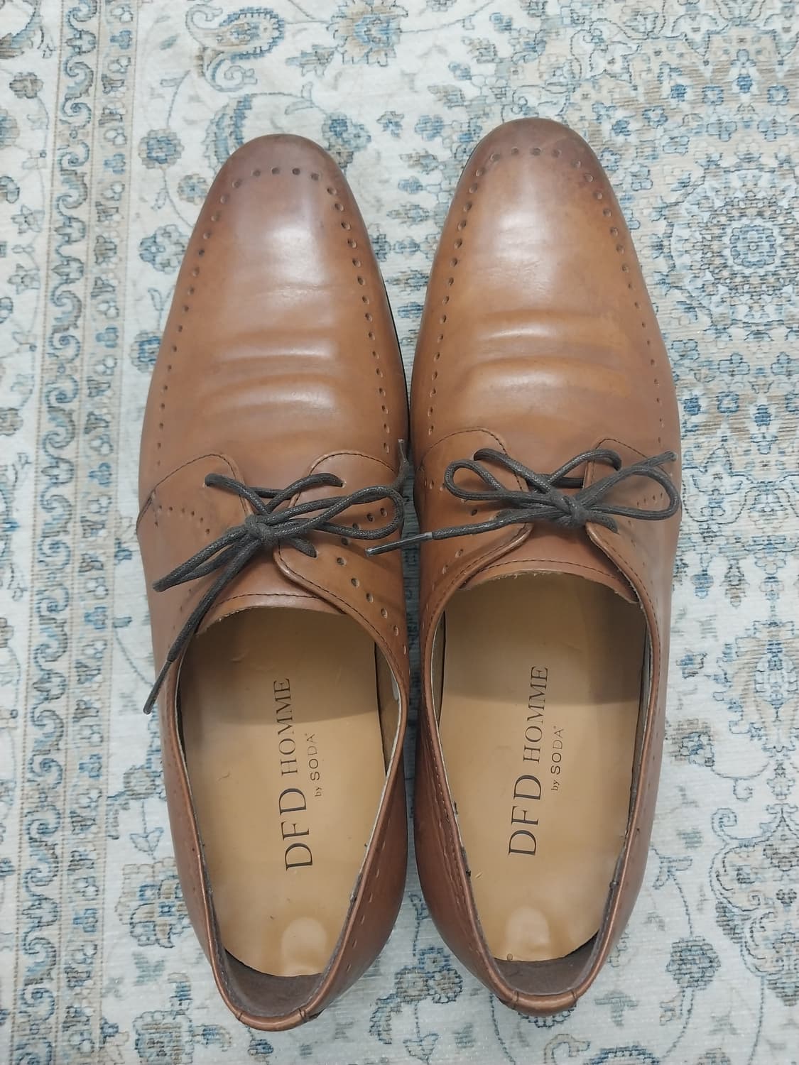 SODA 브라운 가죽 구두 265mm 상품이미지5