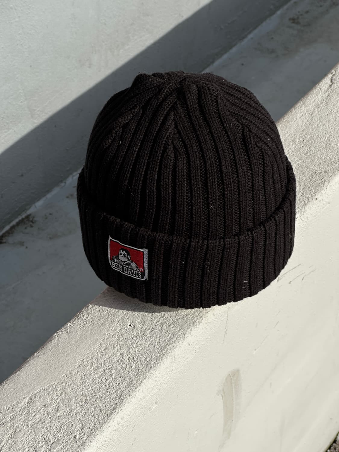 [F] 벤 데이비스 로고 블랙 비니 모자 상품이미지2