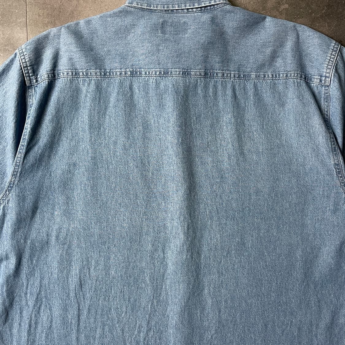 JOES 빈티지 다운버튼 코튼 데님 반팔 셔츠 A00768 상품이미지8